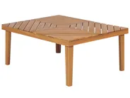 Garden Corner Sofa with Table 4 Seater BARATTI Acacia Wood Brown Left Hand_868949