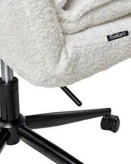 Kontorsstol ADDISON Bouclé Vit_998636