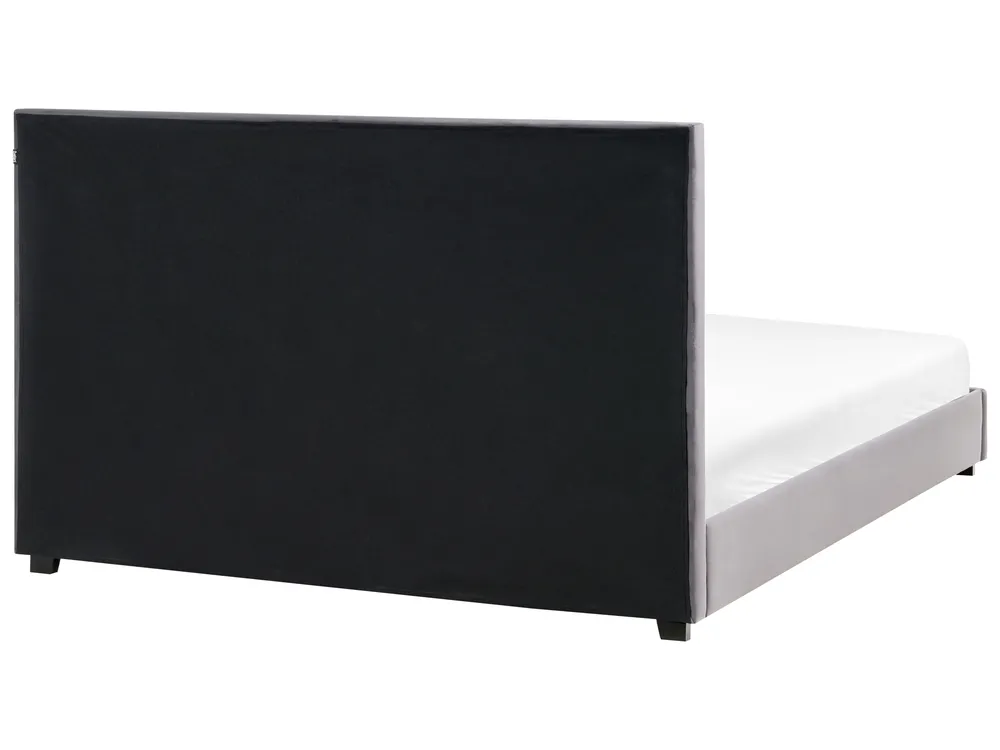 Bed Velvet ROUEN 180 x 200 cm (EU Super King) Dark Grey_1004590