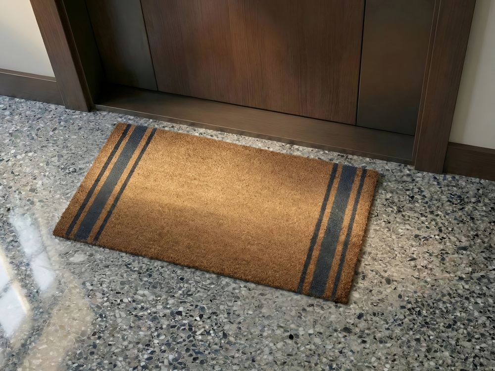 Dørmatte PORTAGE Naturlig 45 x 75 cm Kokosfiber