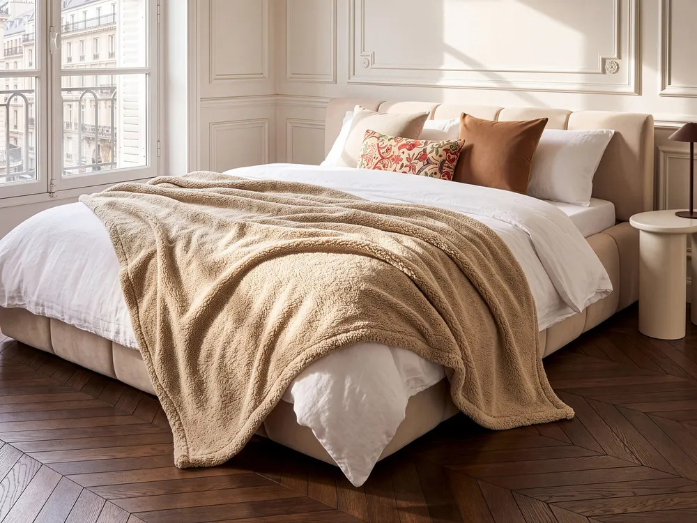 Blanket MIRGE 125 x 150 cm Beige