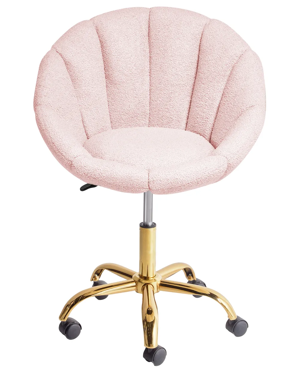 Desk Chair ANNABELLE Boucle Pastel Pink_1000189