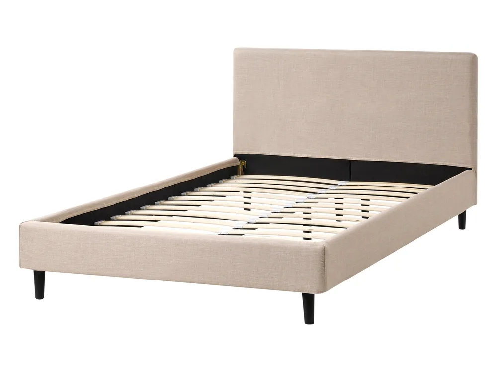 Bed Frame Cover FITOU 120 x 200 cm Beige_1015868