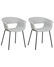 Set med 2 matstolar ELMA Ljusgrå_1032199