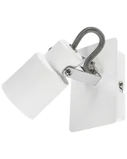 Set med 2 spotlightlampor BONTE Justerbar Metall Vit_828758