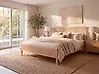 Sänky Mänty SALERNAS 160 x 200 cm Vaaleanruskea