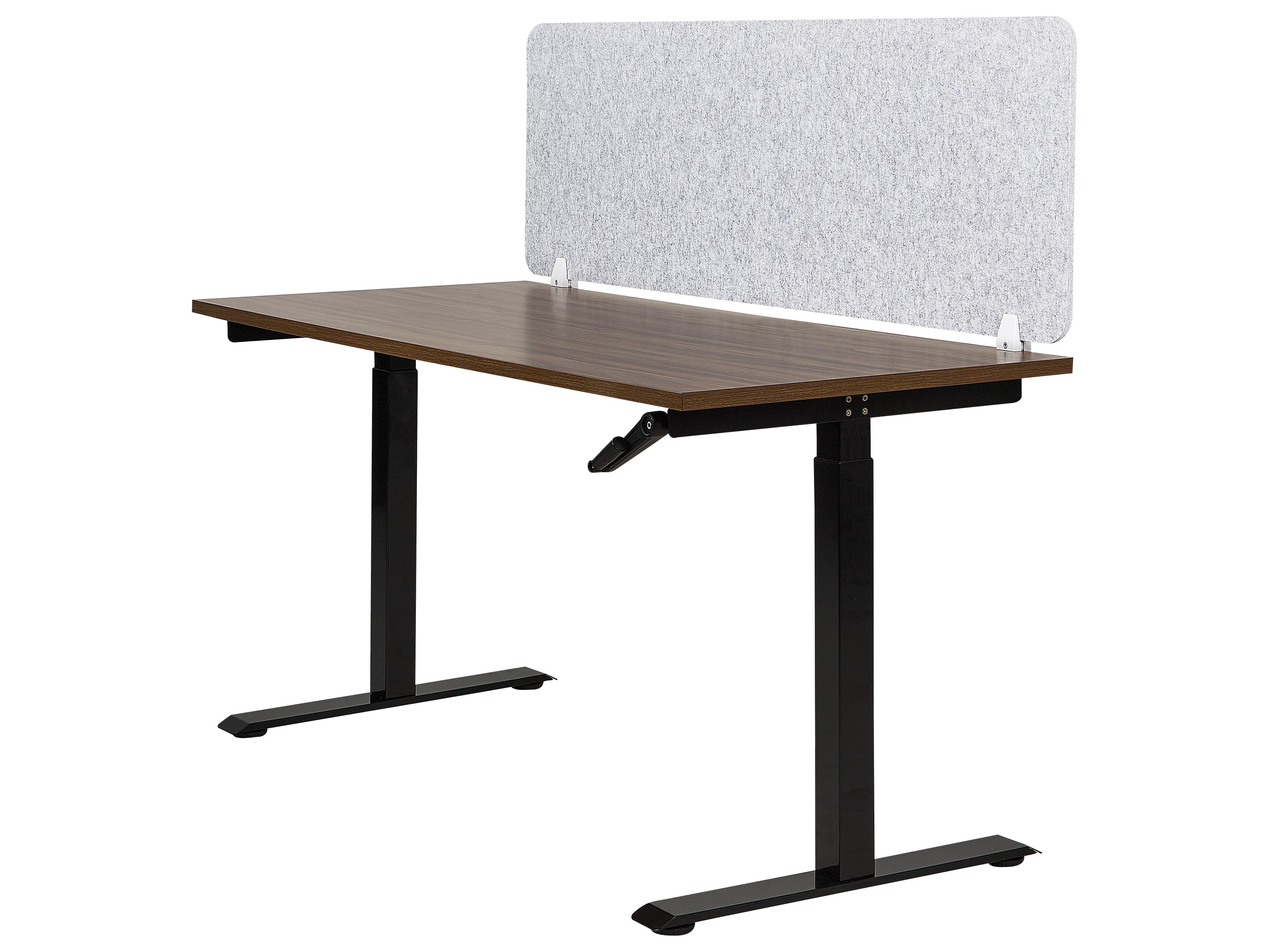 Skillevegg for skrivebord SPLIT 160 x 50 cm Grå_894539