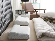 Bed Pillow KANGTO High 30 x 50 cm Memory Foam White_789730