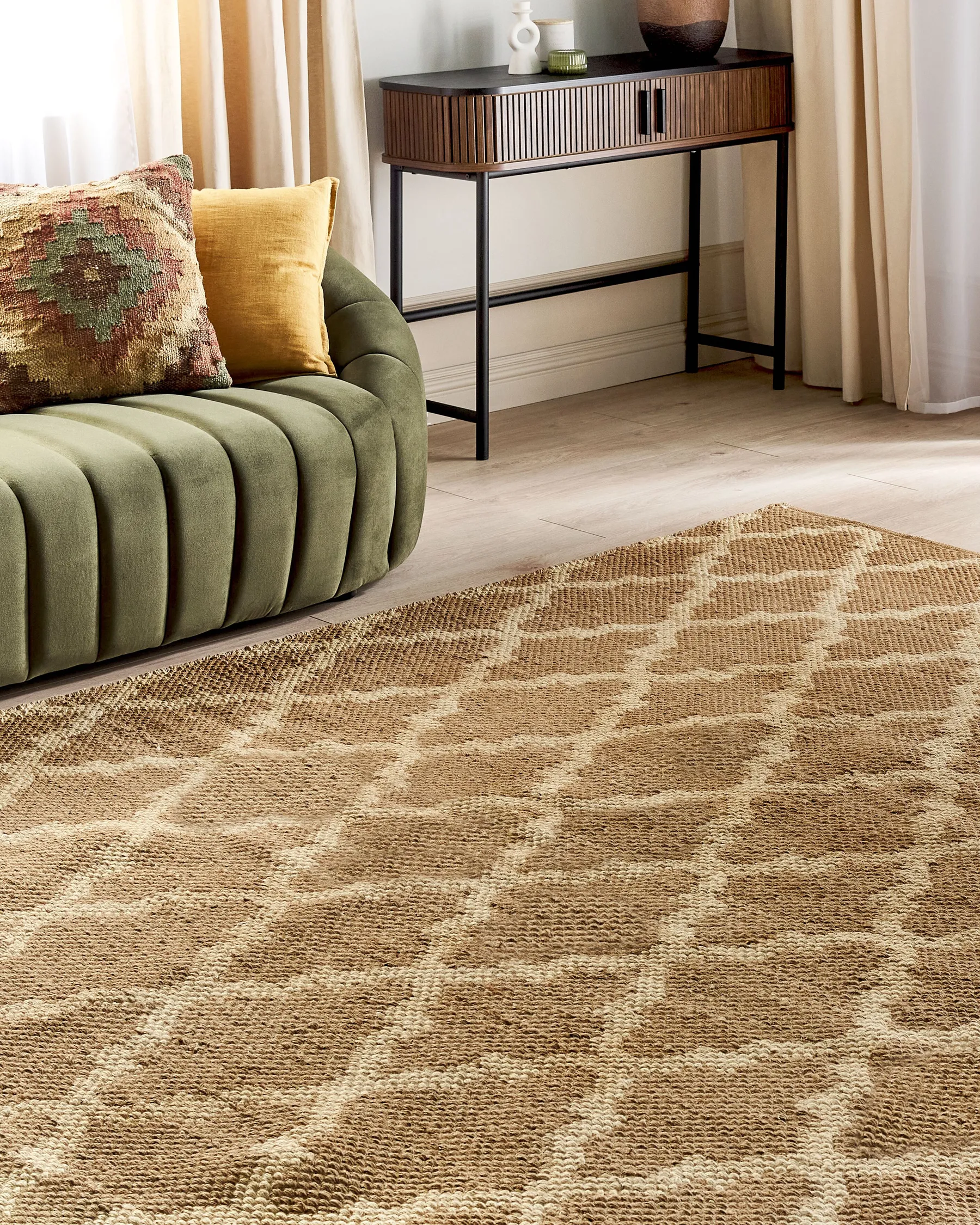 Rug MERMER Beige 200 x 300 cm Jute_887059