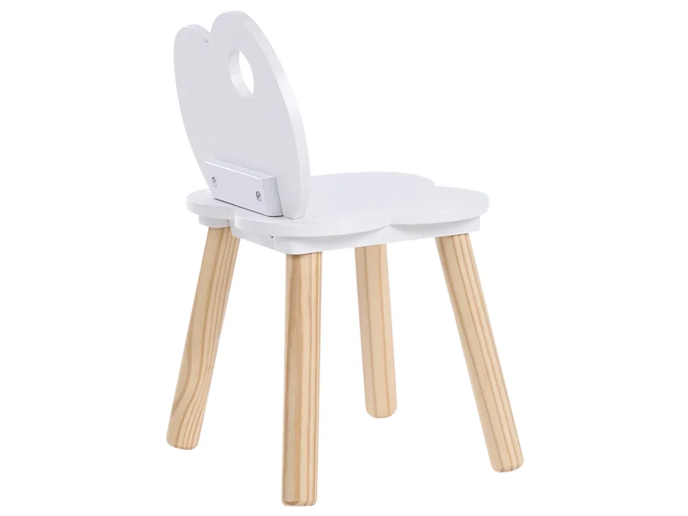 Kids Table and Chair Set CLOUDY White_1029359