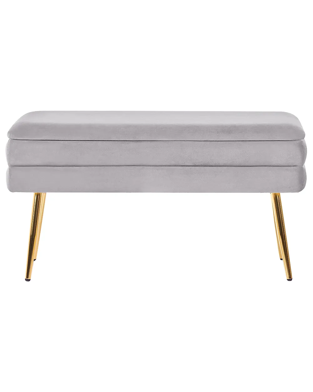 Upholstered Storage Bench DURHAM Velvet Grey_1194807