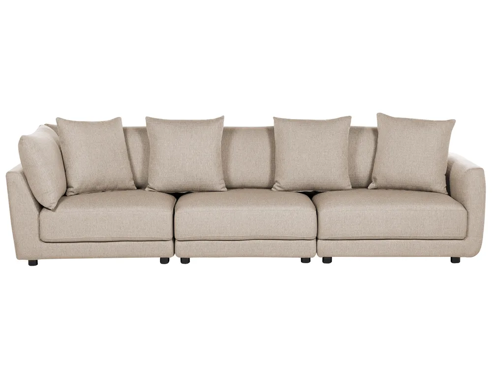 Soffa 3-sits SIGTUNA med fotpall Beige_896586