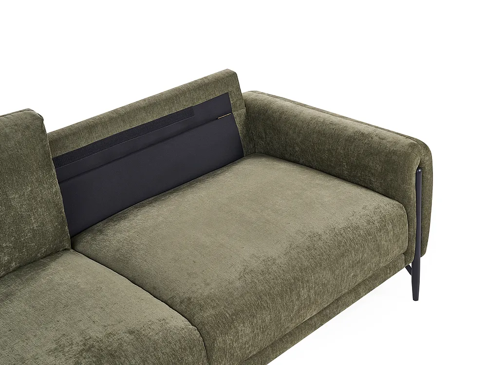 Sofa 3 Seater SKARO Chenille Green_1156686