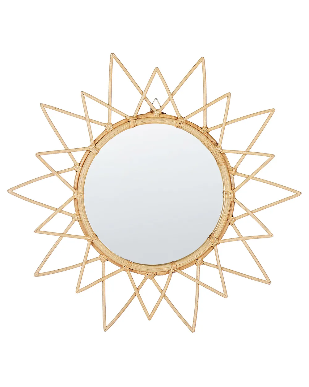 Wall Mirror AROEK 61 cm 61 cm Rattan Natural