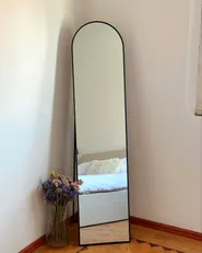 Standing Mirror BAGNOLET 150 cm Metal Black_1019816