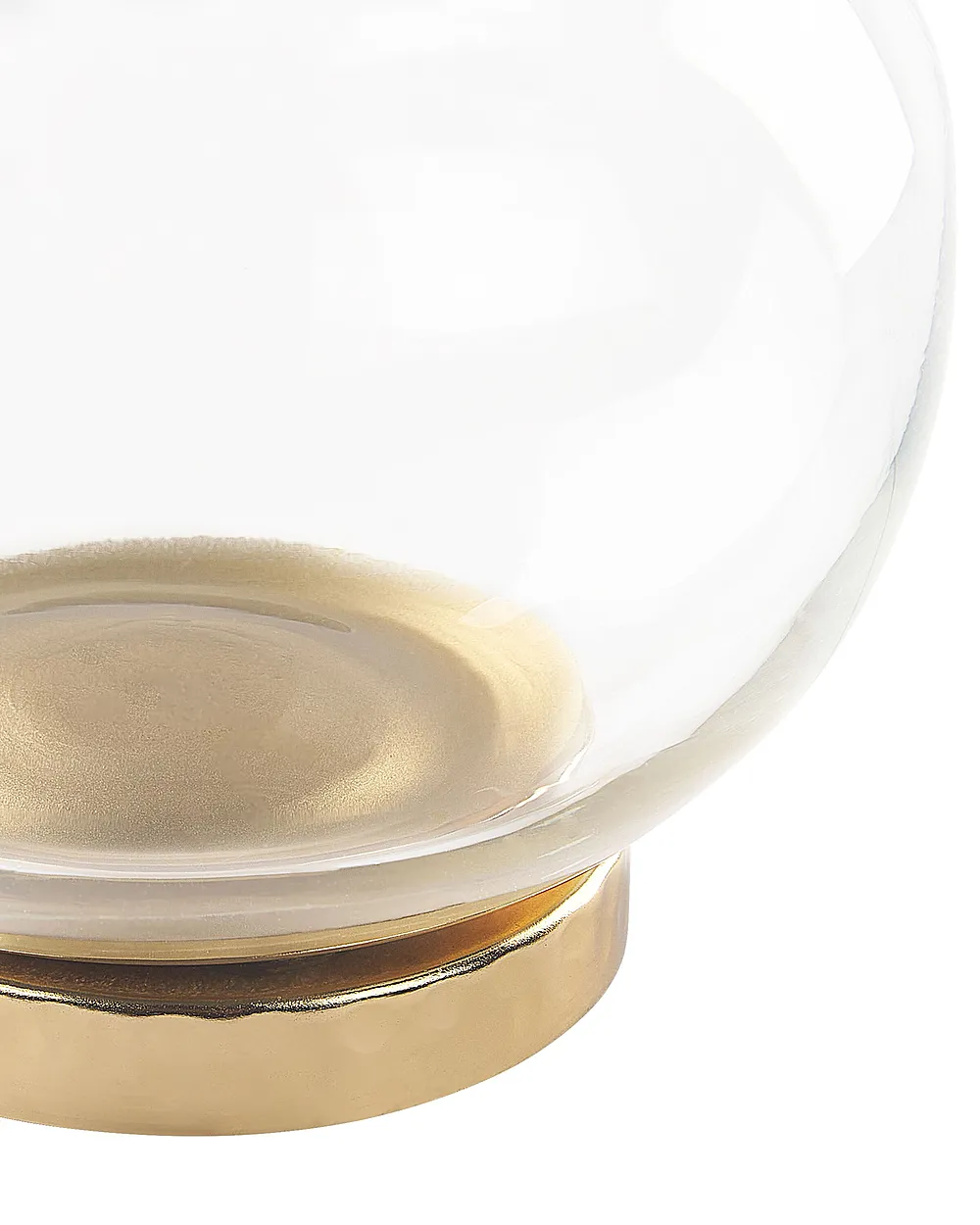 Set of 2 Trinket Boxes LAKI Glass Gold_848981