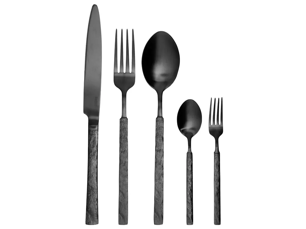 30 Piece Cutlery Set BIGOLI Black