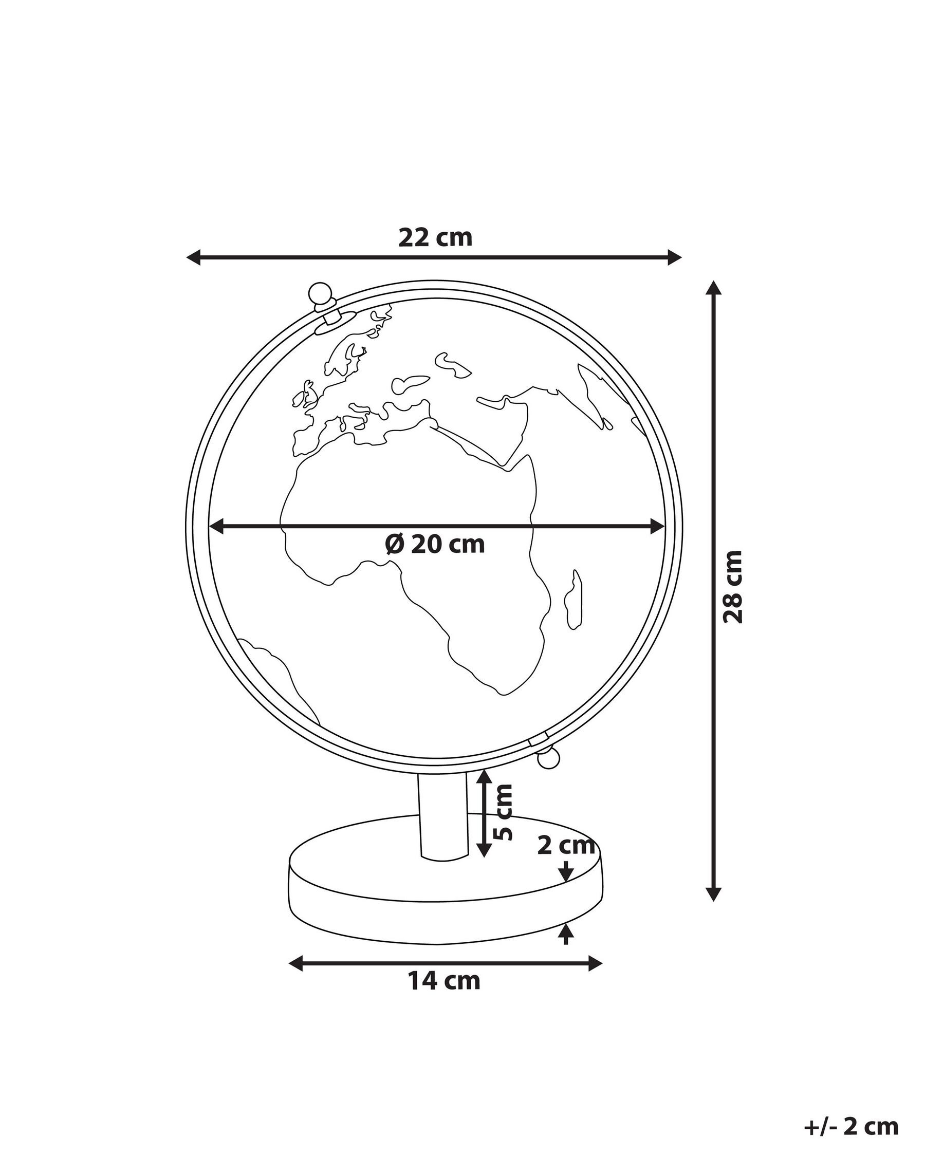 Globe CABOT 28 cm Silver_785600