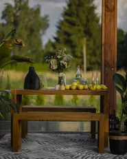 Flower Vase LAMIA 30 cm Ceramic Black_940230