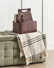 Basket URUK Faux Leather Brown_1183628