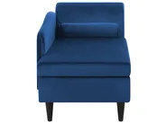 Right-Hand Chaise Longue LUIRO with Storage Velvet Navy Blue_769586