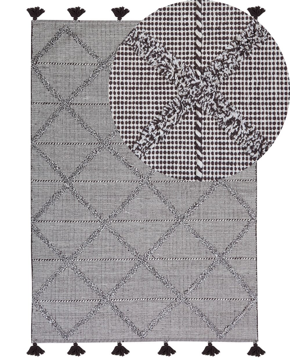 Teppe TUZLA Brun 140 x 200 cm Bomull