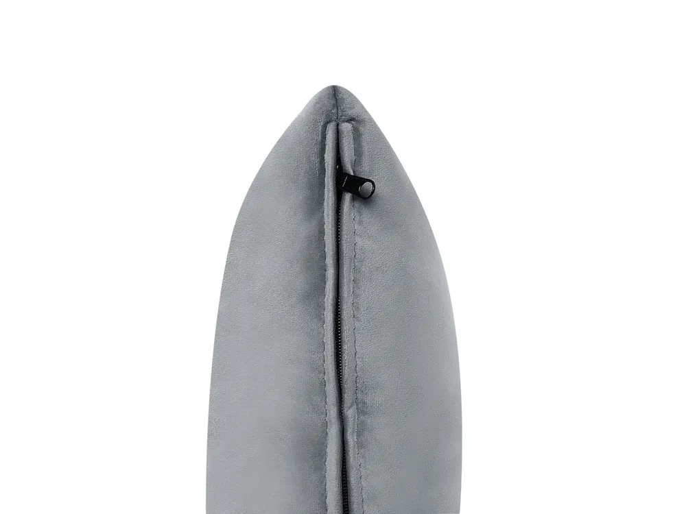 Left-Hand Chaise Longue IVRY Velvet Grey_929066