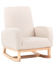 Gungstol för barn NORBY Bouclé Ljusbeige_989225