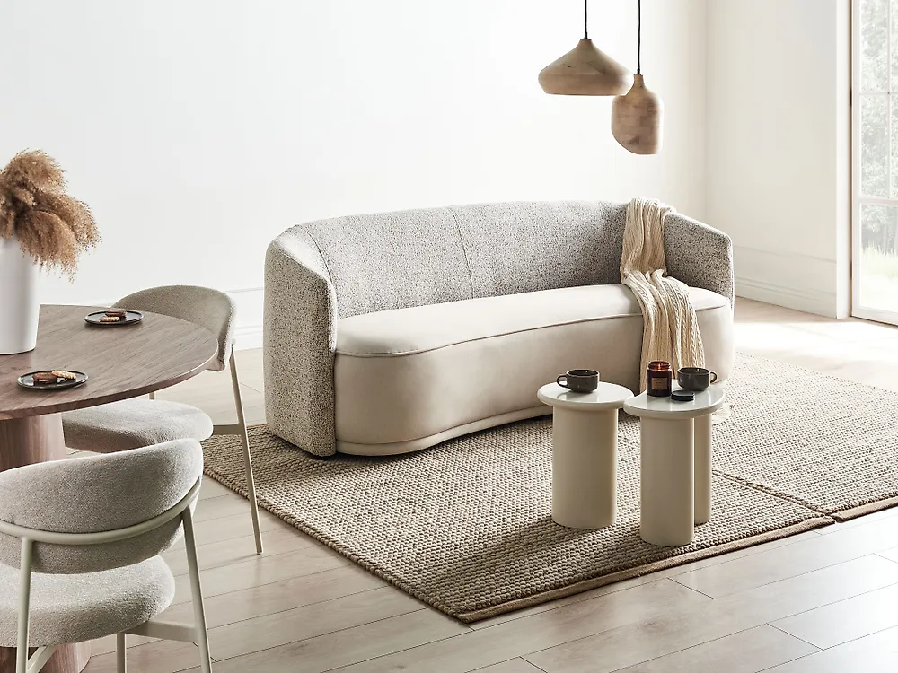 Sohva 3-istuttava ROSET Kangas Vaaleanbeige_1184607
