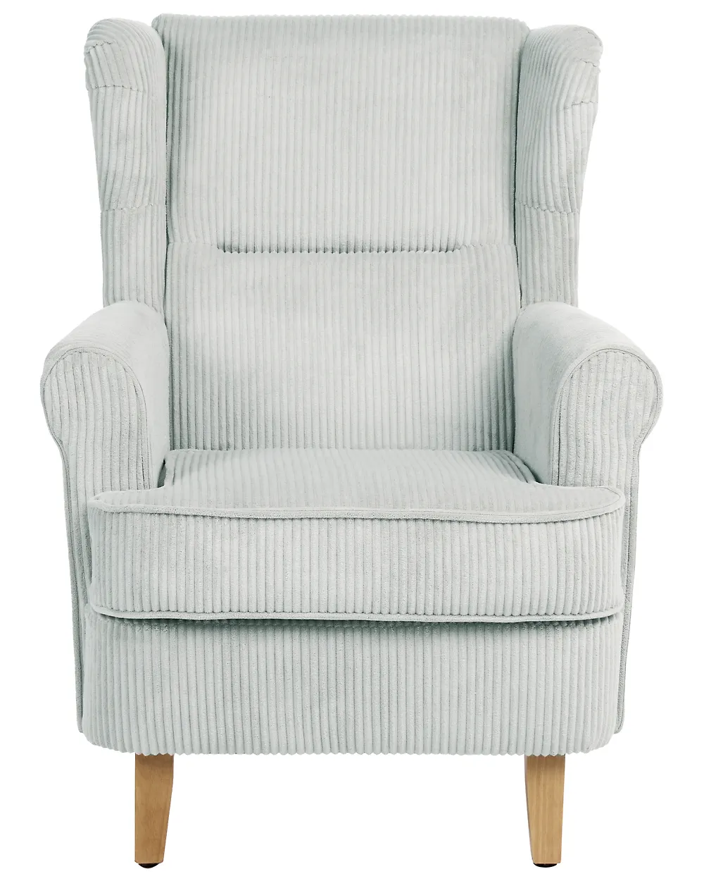 Wingback-tuoli ABSON Vakosametti Vaaleansininen_1186186