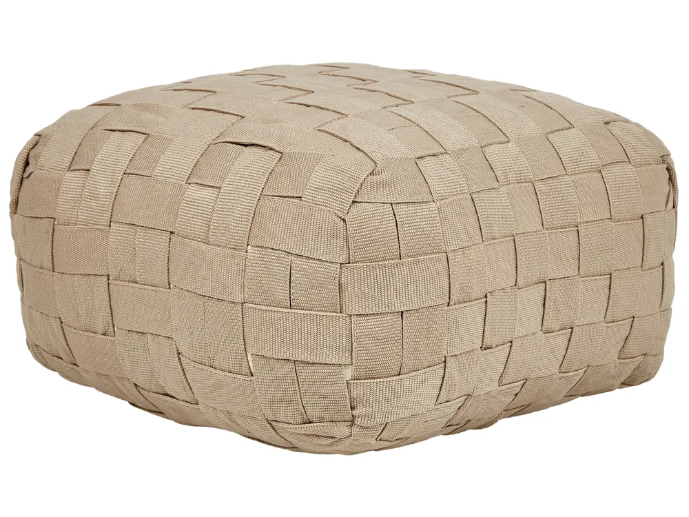 Pouffe BODLA Synthetic Material Beige