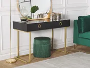 Konsolbord WESTPORT 115 cm 50 cm med lådor Svart/ Guld_830513