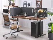 Desk Screen WALLY 80 x 40 cm Dark Grey_800933