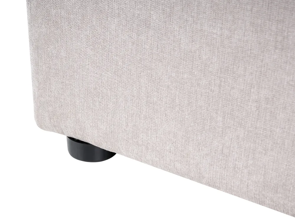 Ottoman Bed QUILLIEN Chenille Taupe 180 x 200 cm (EU Super King)_989834
