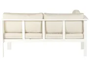 Garden Corner Sofa with Table 5 Seater MESSINA Metal Beige Left Hand_863195