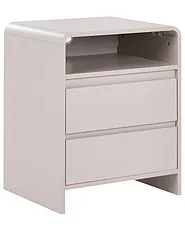Nattbord med 2 skuffer DORRIGO Lys beige_1135004