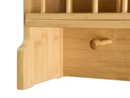 Wall-Mounted Dish Rack MADELEINE Bamboo Light Brown_1074309