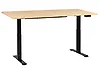 Elektriskt höj- och sänkbart skrivbord DESTINES 180 cm x 72 cm Svart/ Ljusbrun