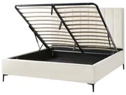 Bedroom Set SEZANNE Boucle Off-White 180 x 200 cm (EU Super King)_939817
