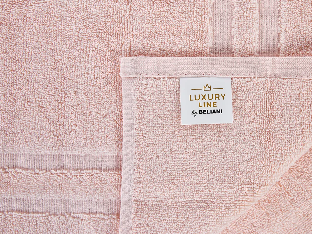 Set of 9 Towels ATIU Terry Cotton Pastel Pink_843377