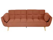 Sofa Bed 3 Seater ASBY Fabric Orange_1079510