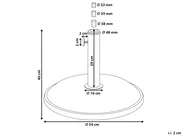 Parasollfot CANZO Rund Vit 25 kg_1066080
