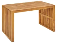 Garden Dining Set with Benches 4 Seater BELLANO Acacia Wood Brown_922081