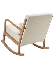 Rocking Chair SKOVDE Fabric Light Beige_1017183