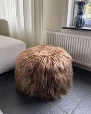 Sittpuff TUKKI Fuskpäls Brun_1026169