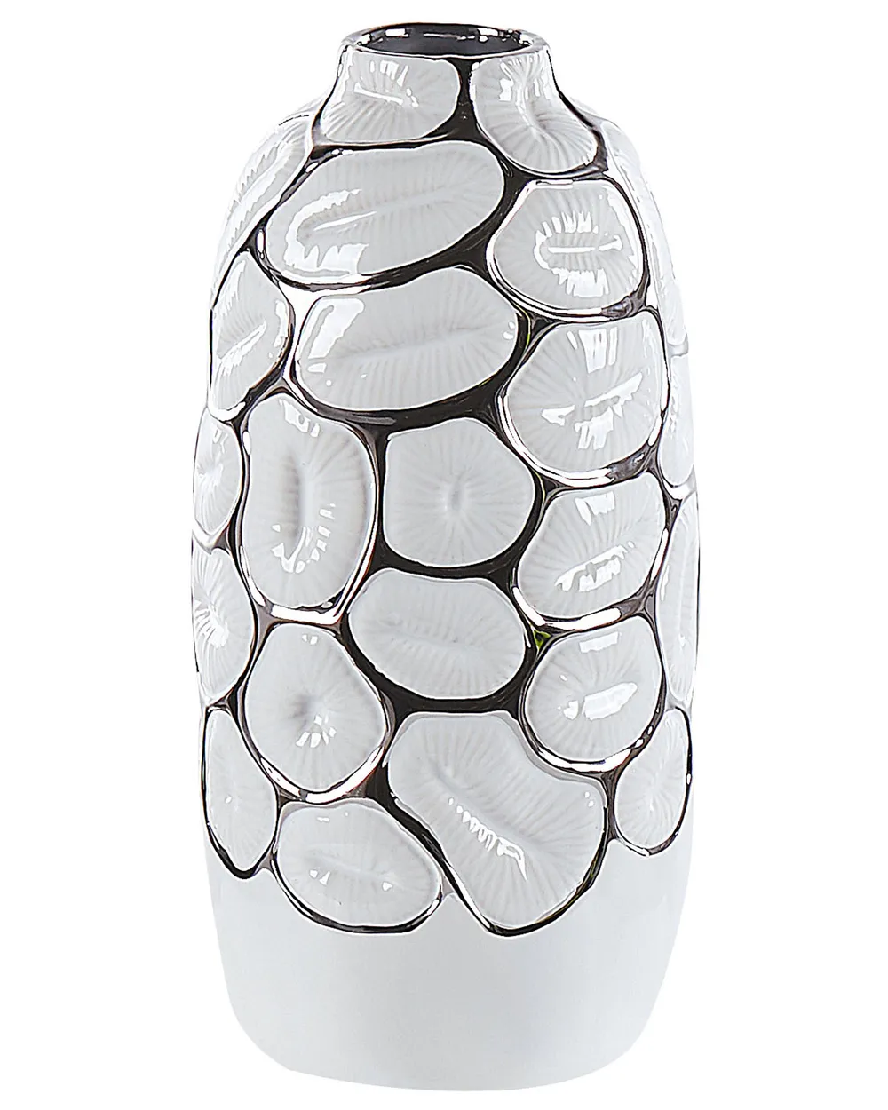 Decorative Vase CENABUM 34 cm Stoneware White