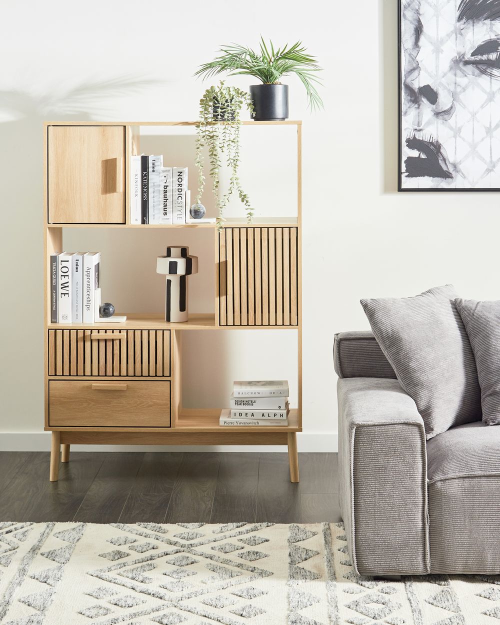 Hylle LYNWOOD 140 cm Lysebrun