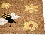 Doormat KIGALIK Natural 50 x 80 cm Bee Flower Coir_1050408