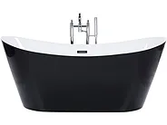 Kylpyamme vapaasti seisova ANTIGUA 160 x 76 cm Musta_1150226