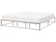 Bed without Headboard Metal VIRY 180 x 200 cm (EU Super King) Light Beige_1073036